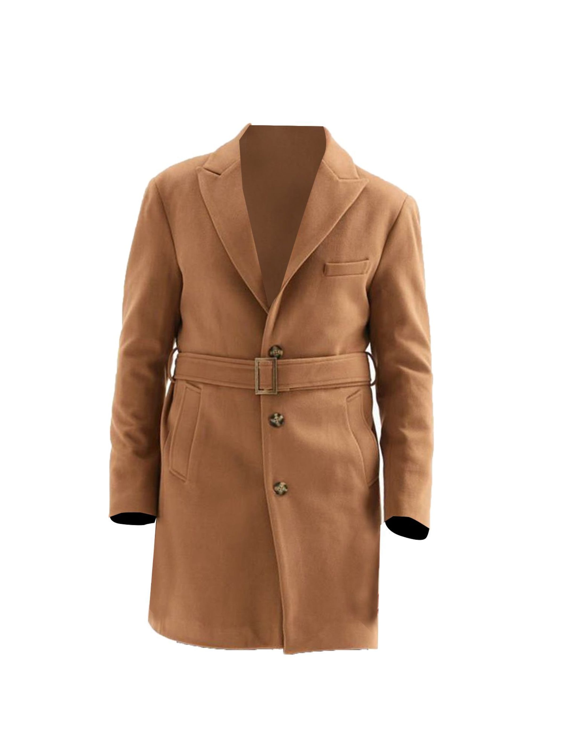 Cappotto di mezza stagione Antioch di colore camello, Visualizzazione prodotti