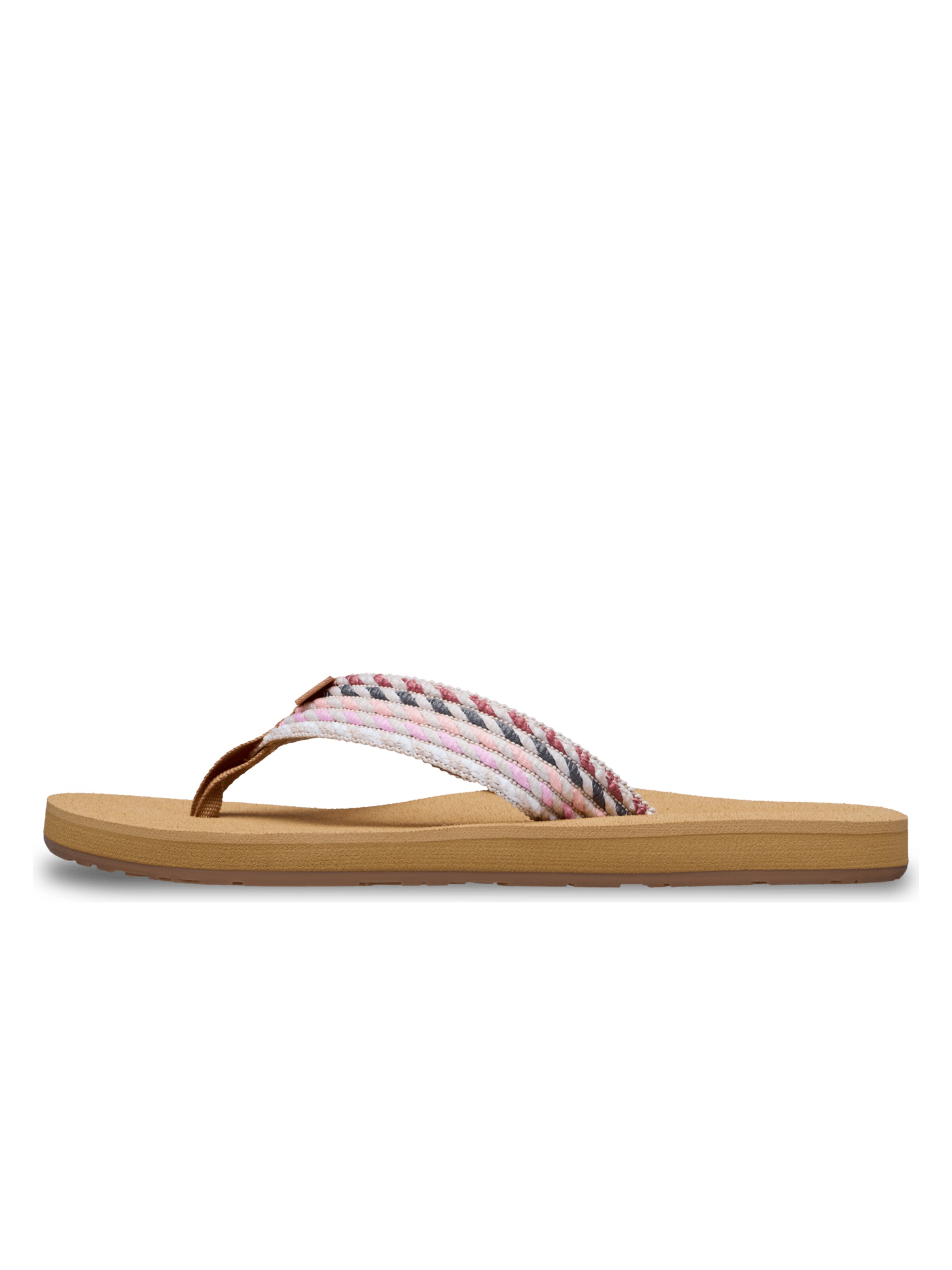 ROXY T-Bar Sandals 'Porto Rope' in Pink: front