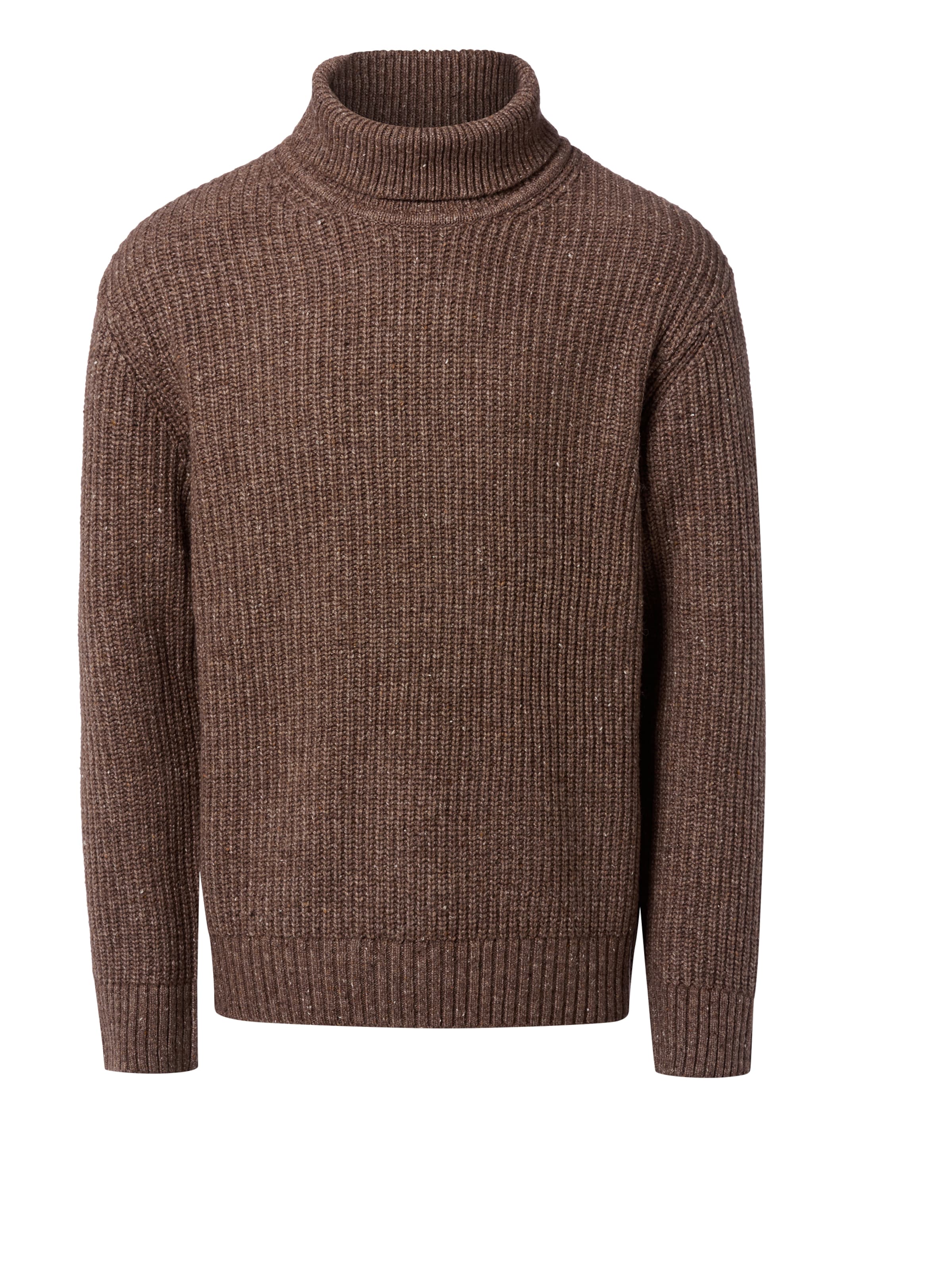 Pull-over 'SLHLand' SELECTED en marron : devant