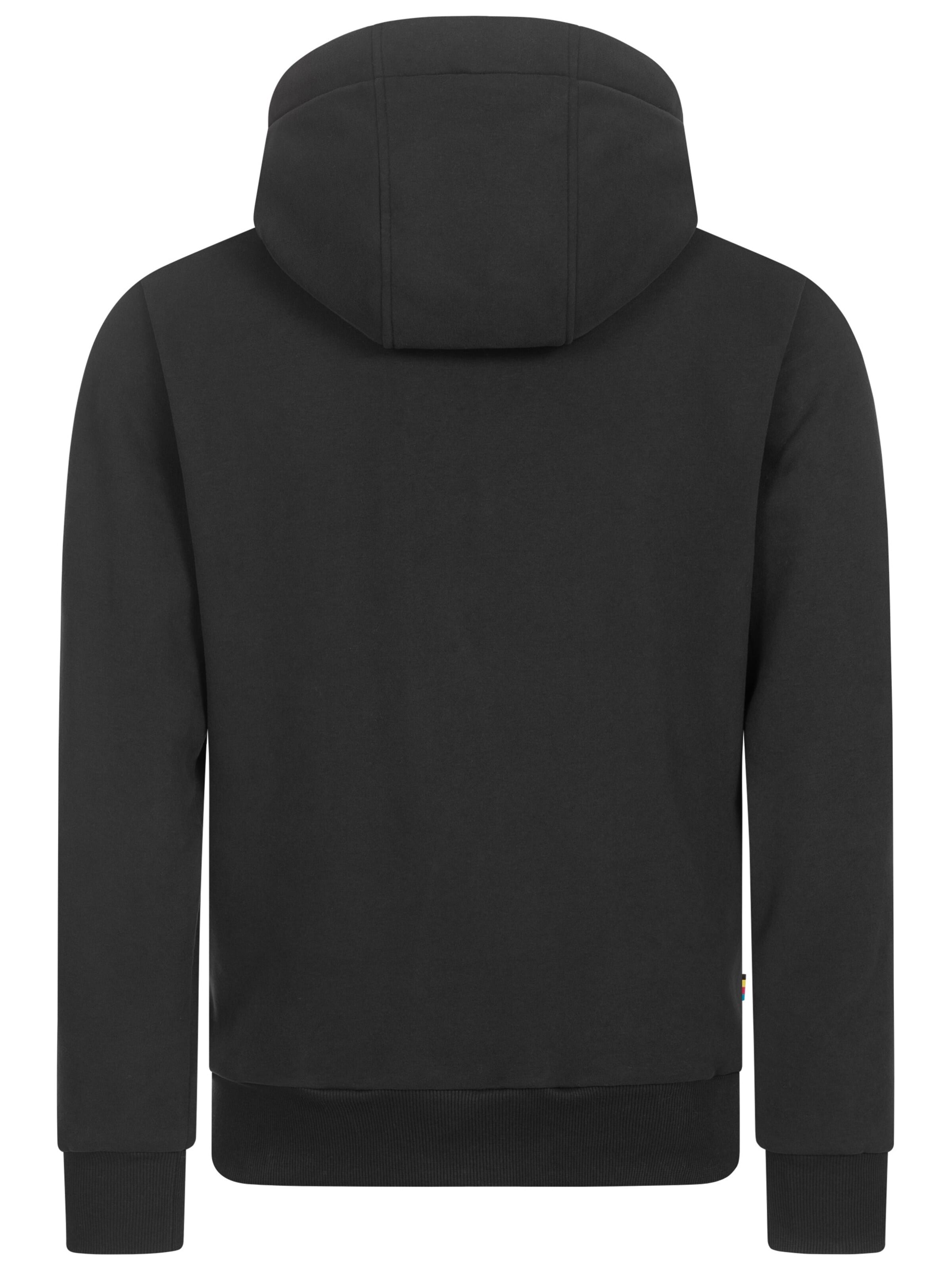 deproc Sweatjacke 'FinnCMYK II MEN'‌‌‌‌‌‌‌‌ in Schwarz