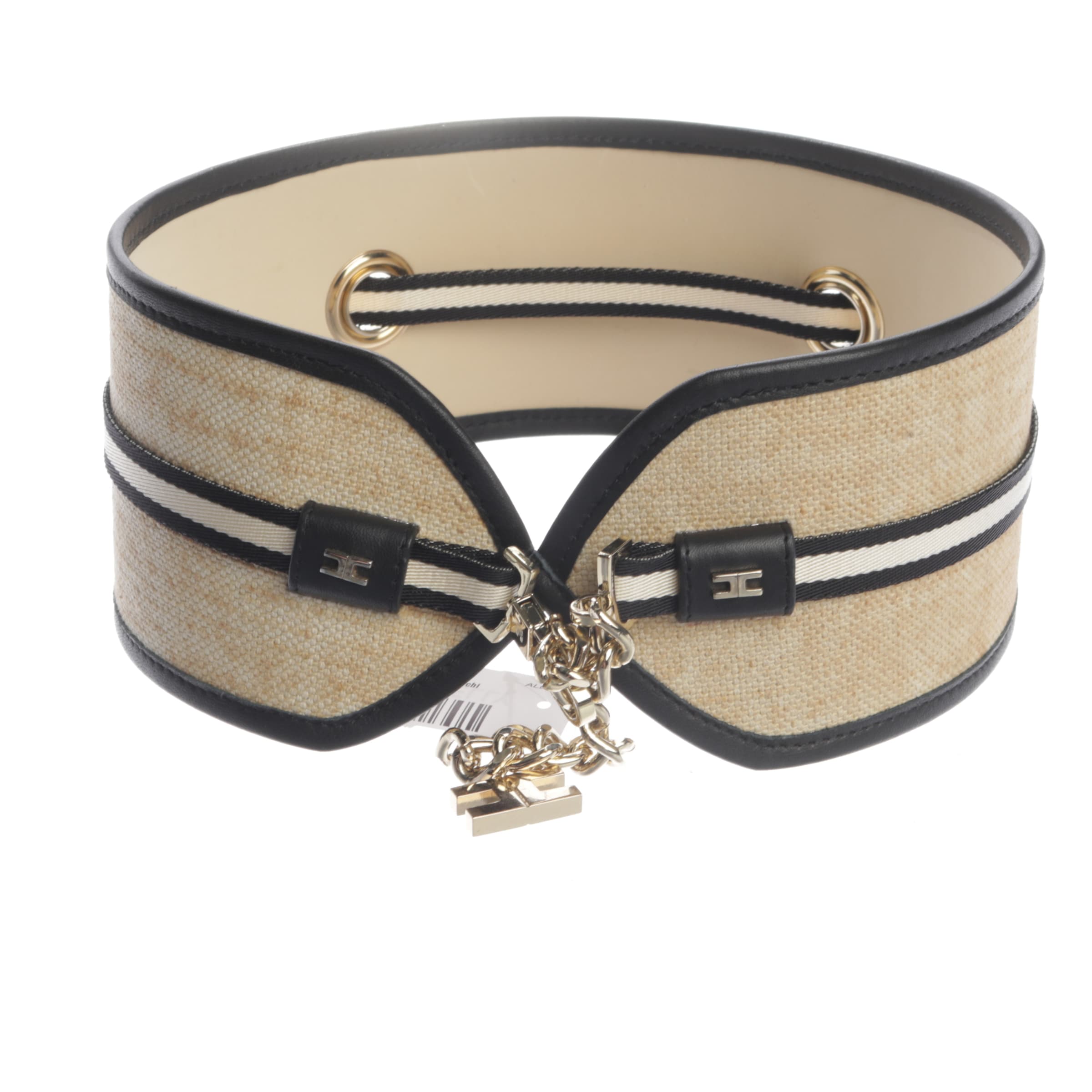 Elisabetta Franchi Gürtel L in Schwarz: Vorderseite