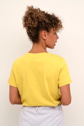 Cream - Camisa 'Naia' em amarelo