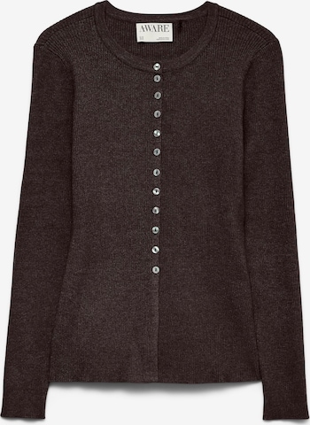 Cardigan 'AWUkino ' VERO MODA en marron : devant