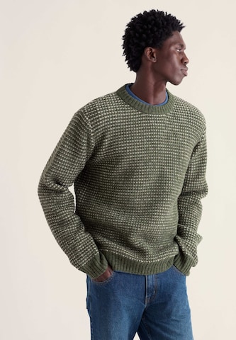 Seasalt Cornwall Sweater ' Crowlas ' in Green: front