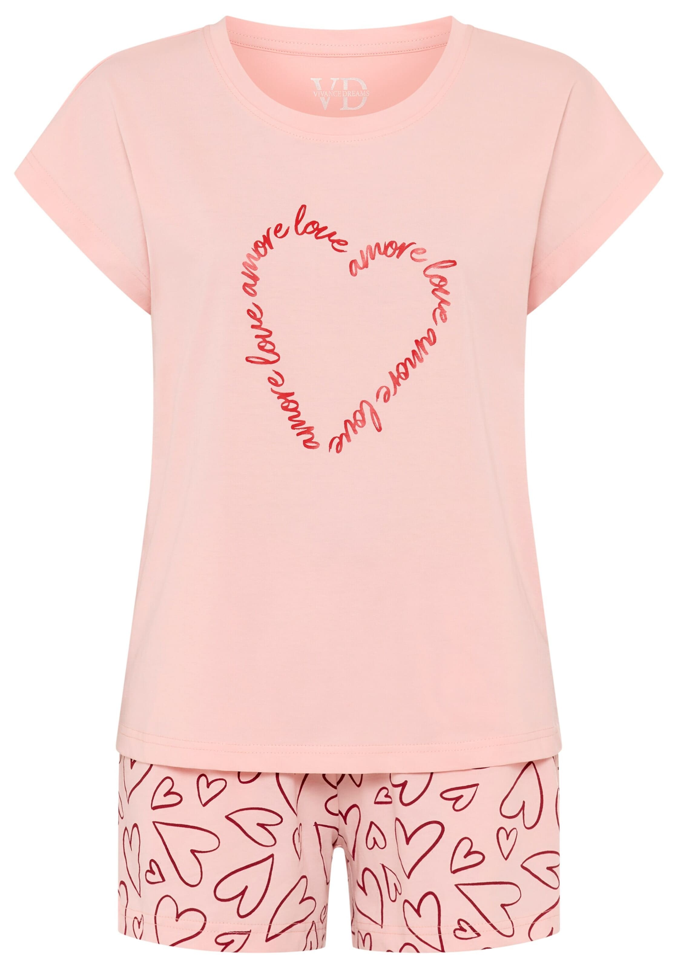 Shorty VIVANCE en rose : devant