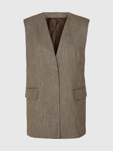 SELECTED - Chaleco para traje en marrón