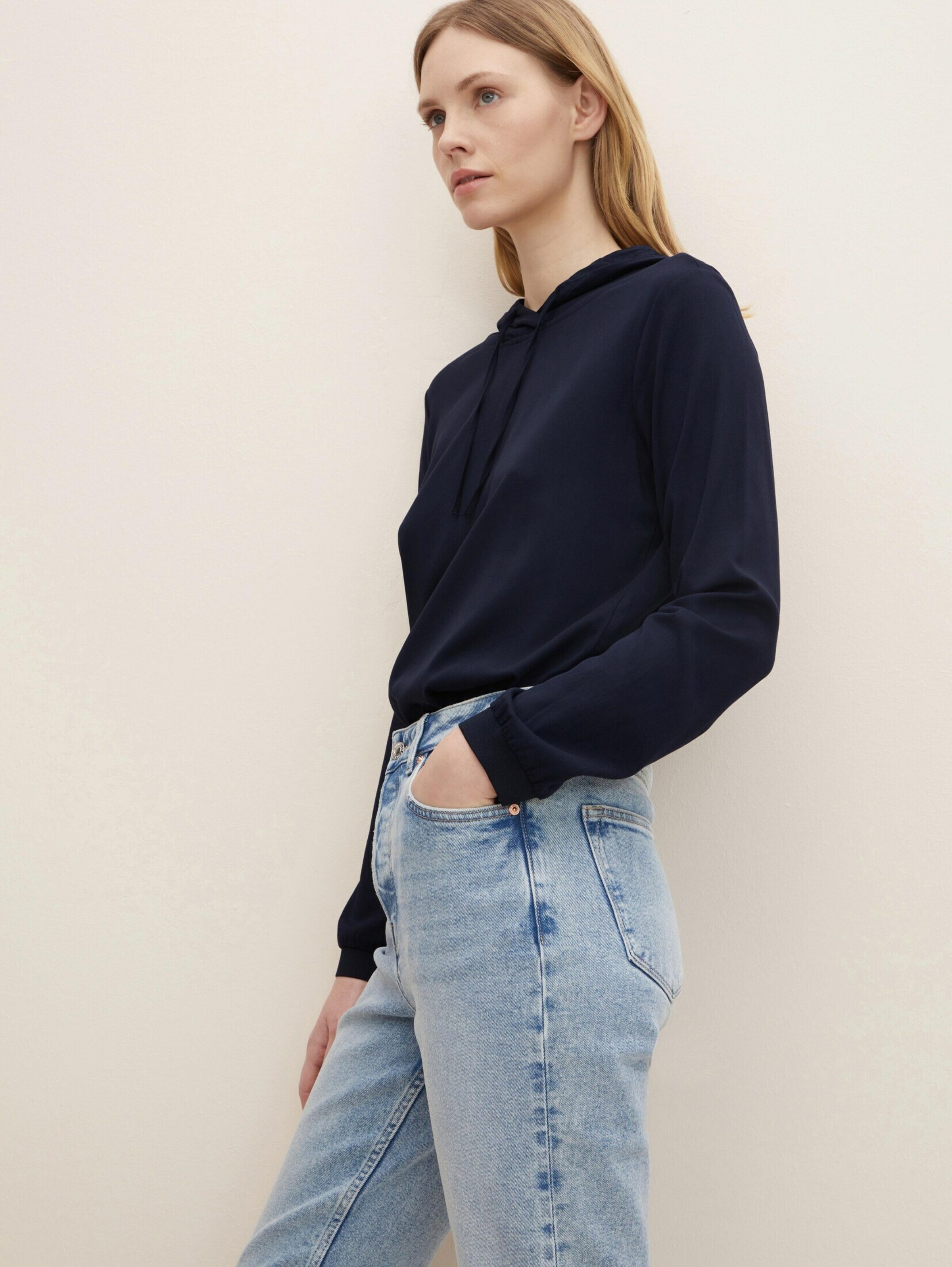 Frauen Große Größen TOM TAILOR Bluse in Nachtblau - LJ15221 Frauen Große Größen TOM TAILOR Bluse in Nachtblau - LJ15221