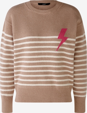 Pull-over OUI en beige : devant