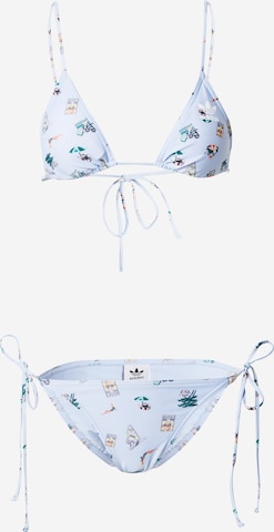 ADIDAS ORIGINALS Bikini 'Coney Island Cool Allover Print' - kék: elől