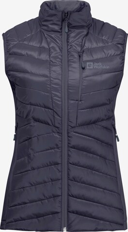 JACK WOLFSKIN Sports Vest 'Routeburn Pro' in Grey: front