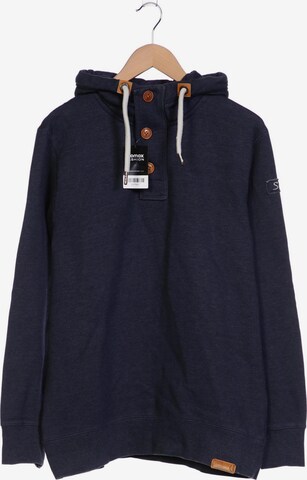 !Solid Sweatshirt & Zip-Up Hoodie in XXL in Blue: front