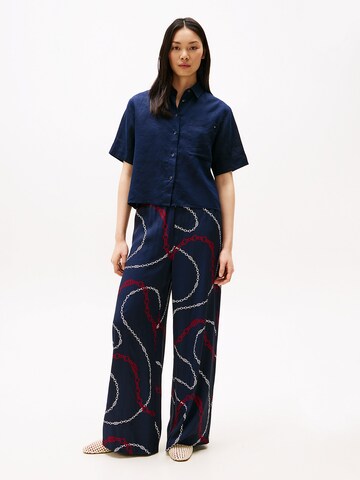 TOMMY HILFIGER Bluse in Blau
