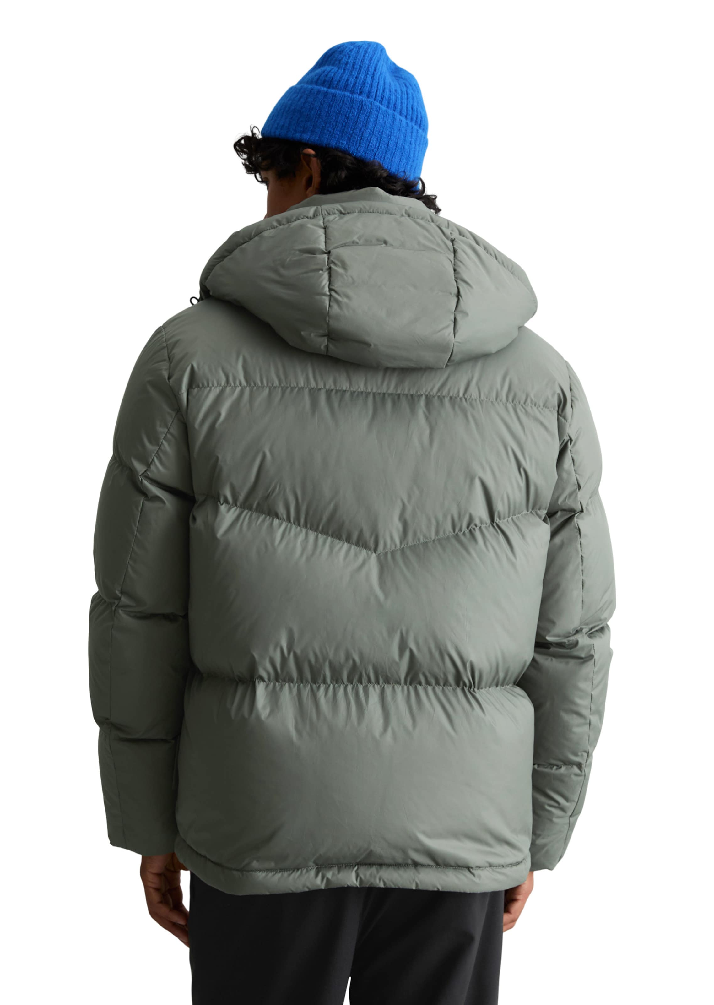 Marc O'Polo DENIM Winterjacke in Grün: Rückseite