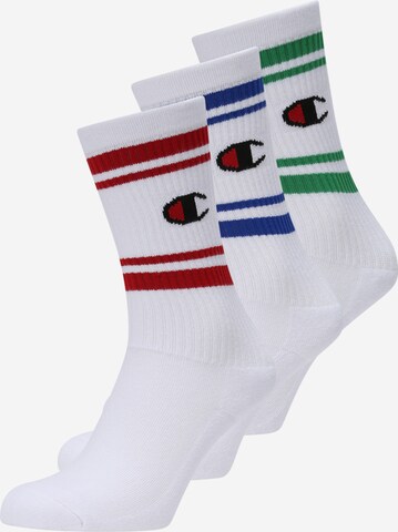 Champion Authentic Athletic Apparel Къси чорапи 'Seasonal' в бяло: отпред
