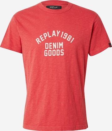 REPLAY Tričko – červená: přední strana