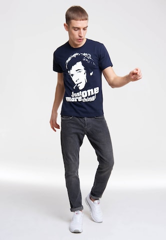 LOGOSHIRT T-Shirt 'Columbo - Just One More Thing' in Blau