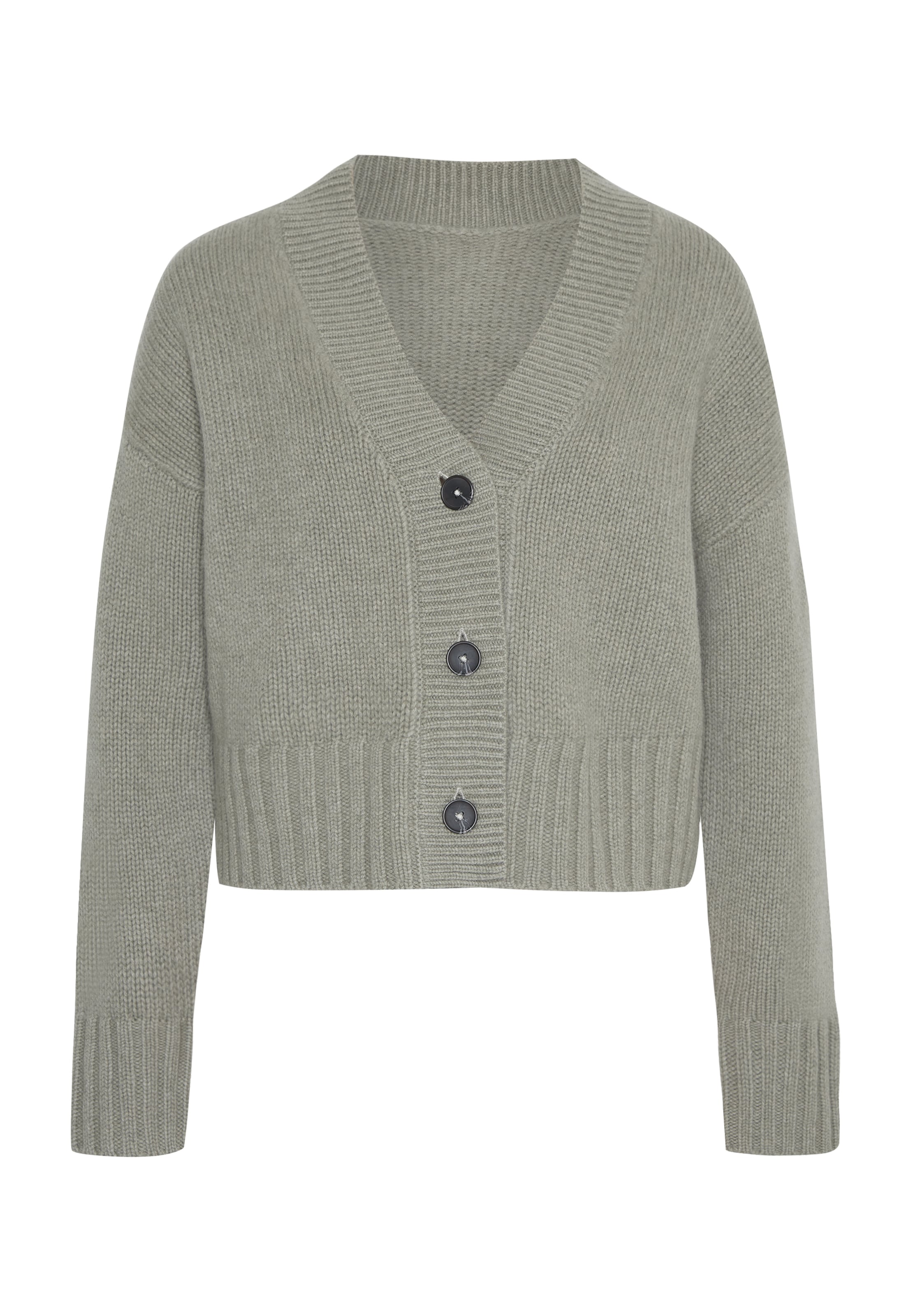 Style Republic Knit Cardigan in Green: front
