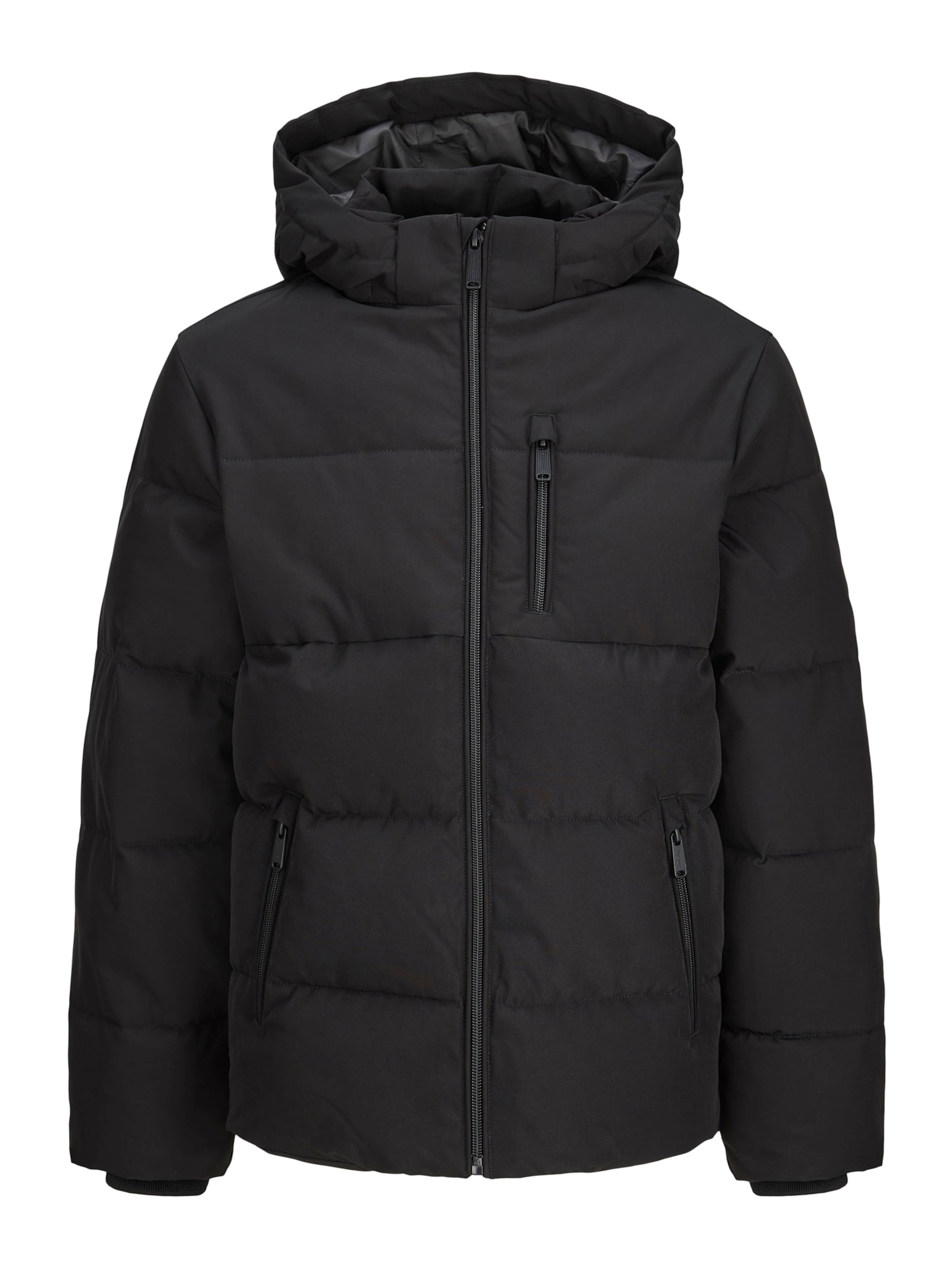 Jack & Jones JuniorZimska jakna 'JJEBECKS' - crna boja: prednji dio
