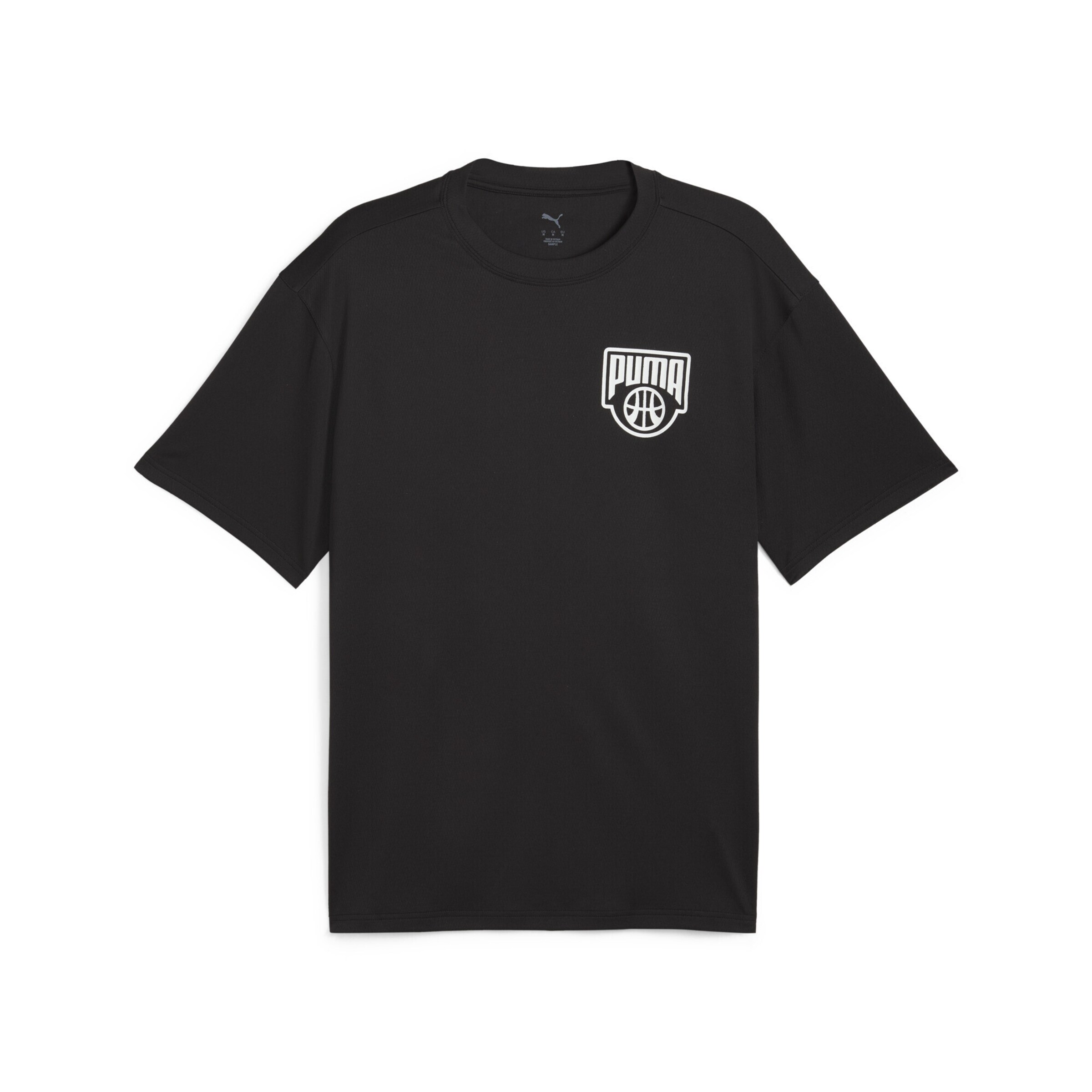 PUMA Performance Shirt 'Posterize' in Black: front
