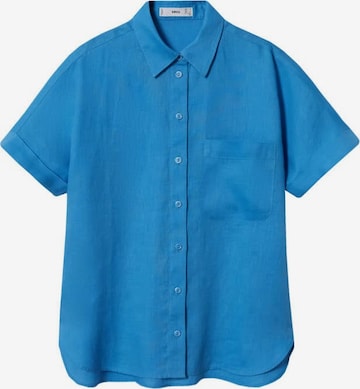 MANGO Blouse 'pai' in Blauw: voorkant