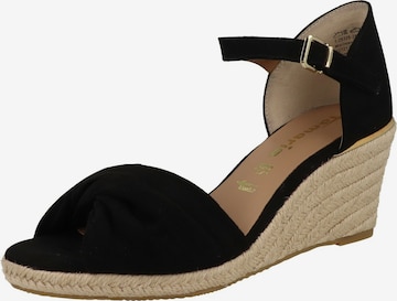 TAMARIS Sandals in Black: front