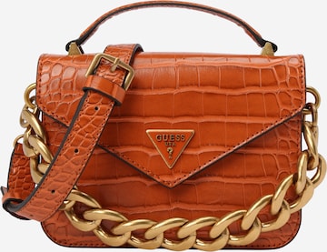 GUESS - Bolso de mano en marrón: frente