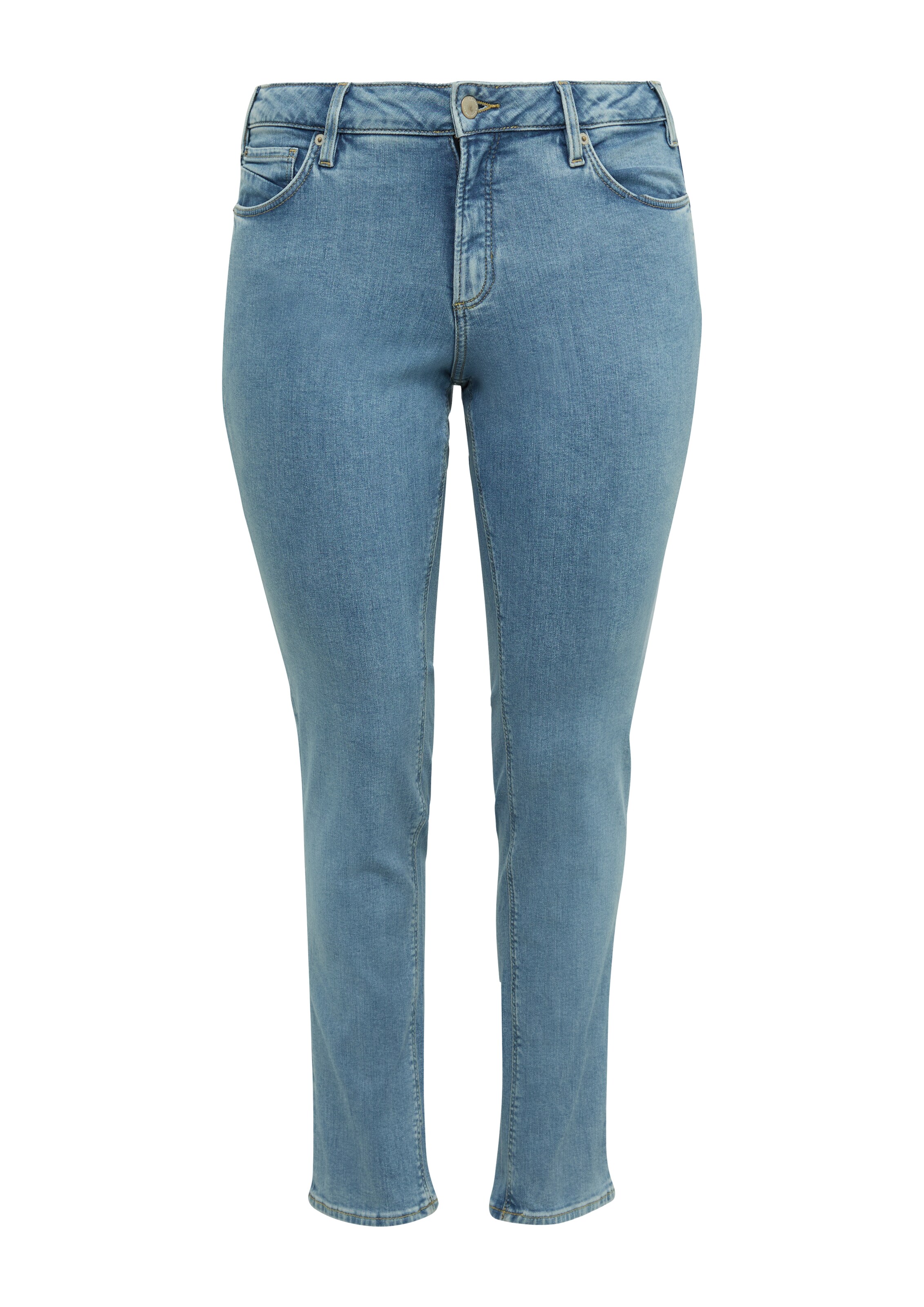 QS Slimfit Jeans in Blauw: voorkant