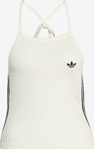 ADIDAS ORIGINALS Stricktop in Weiß: Vorderseite