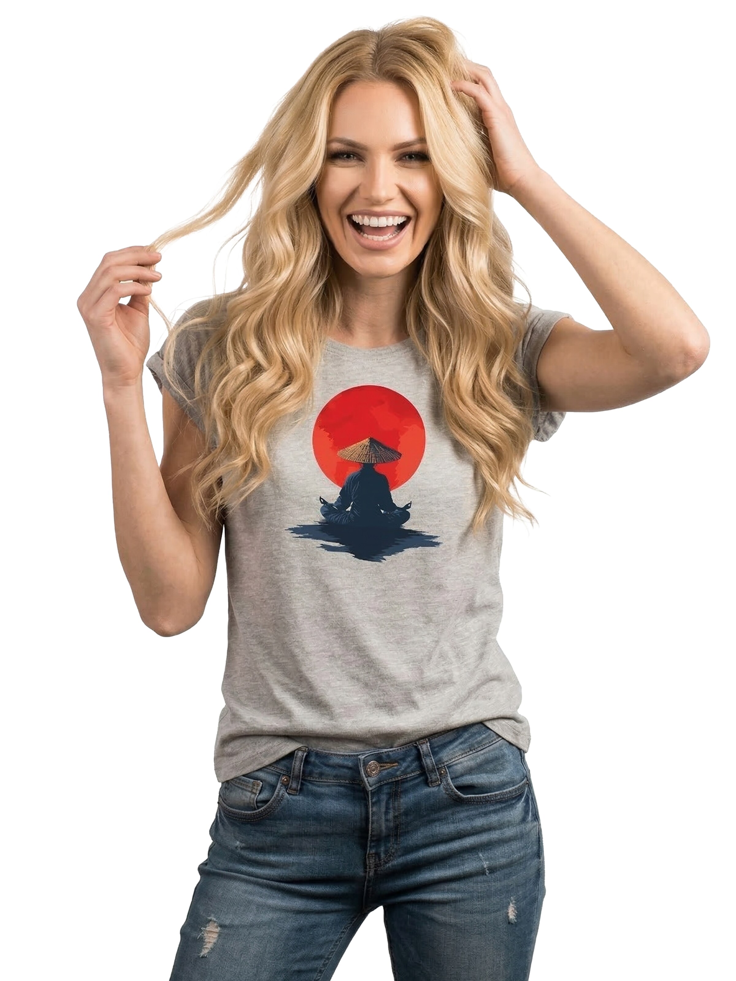 MAKAYA Shirt 'Monk' in Grey