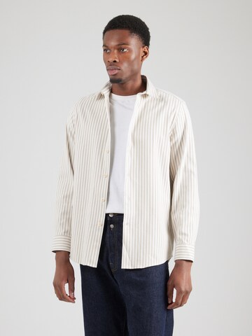 DRYKORN Regular fit Overhemd 'RAMIS' in Bruin: voorkant