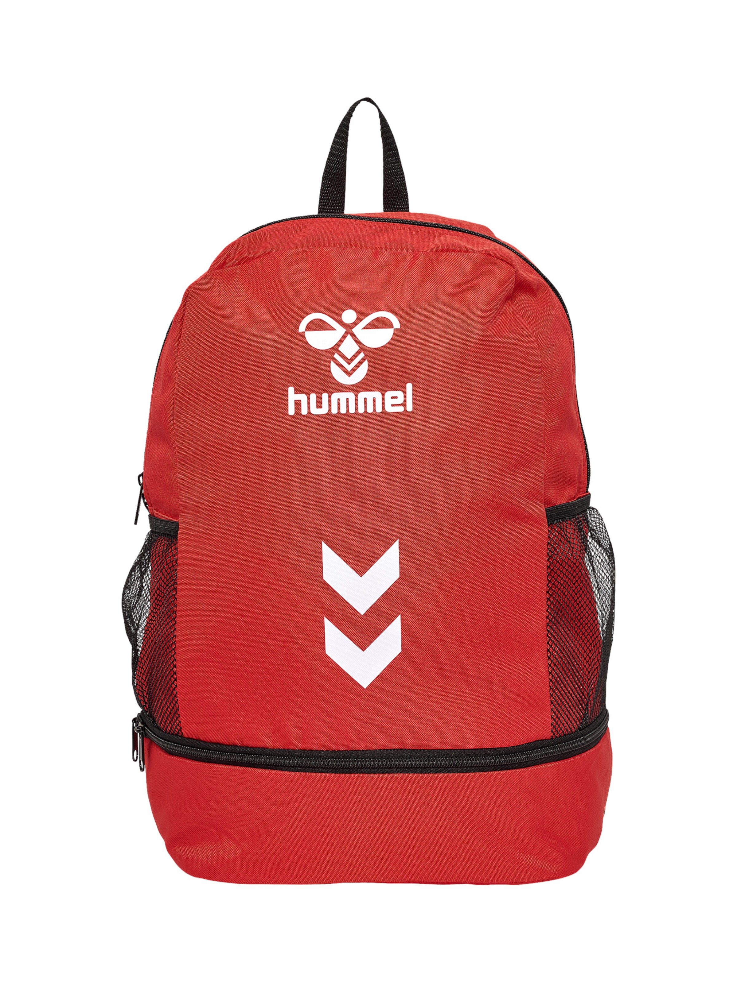 Hummel Rucksack 'Essential' in rot / schwarz / weiß, Produktansicht