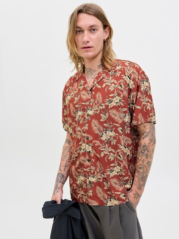 JACK & JONES Comfort Fit Hemd 'JPRBLUHendrix' in Rot