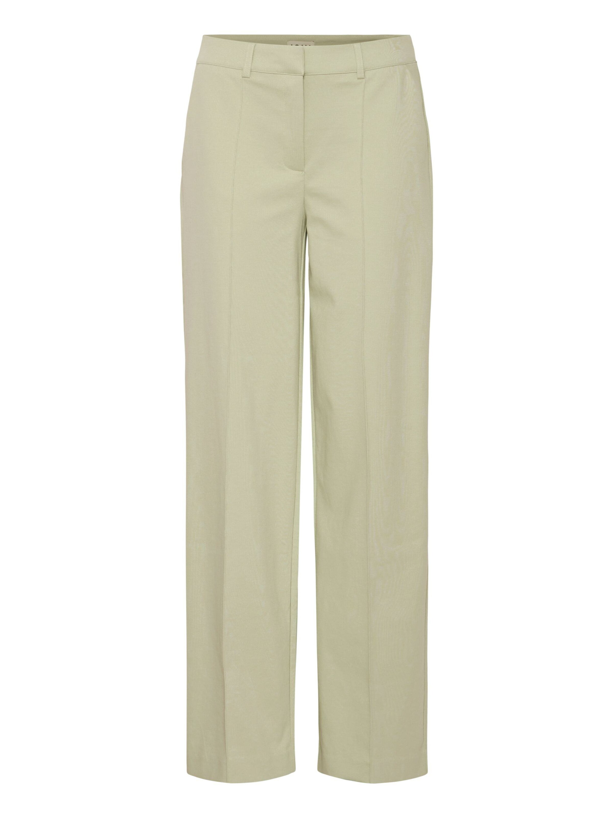 ICHI Pleated Pants 'Kate' in Green: front