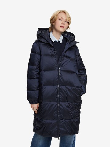 ESPRIT Wintermantel in Blauw: voorkant