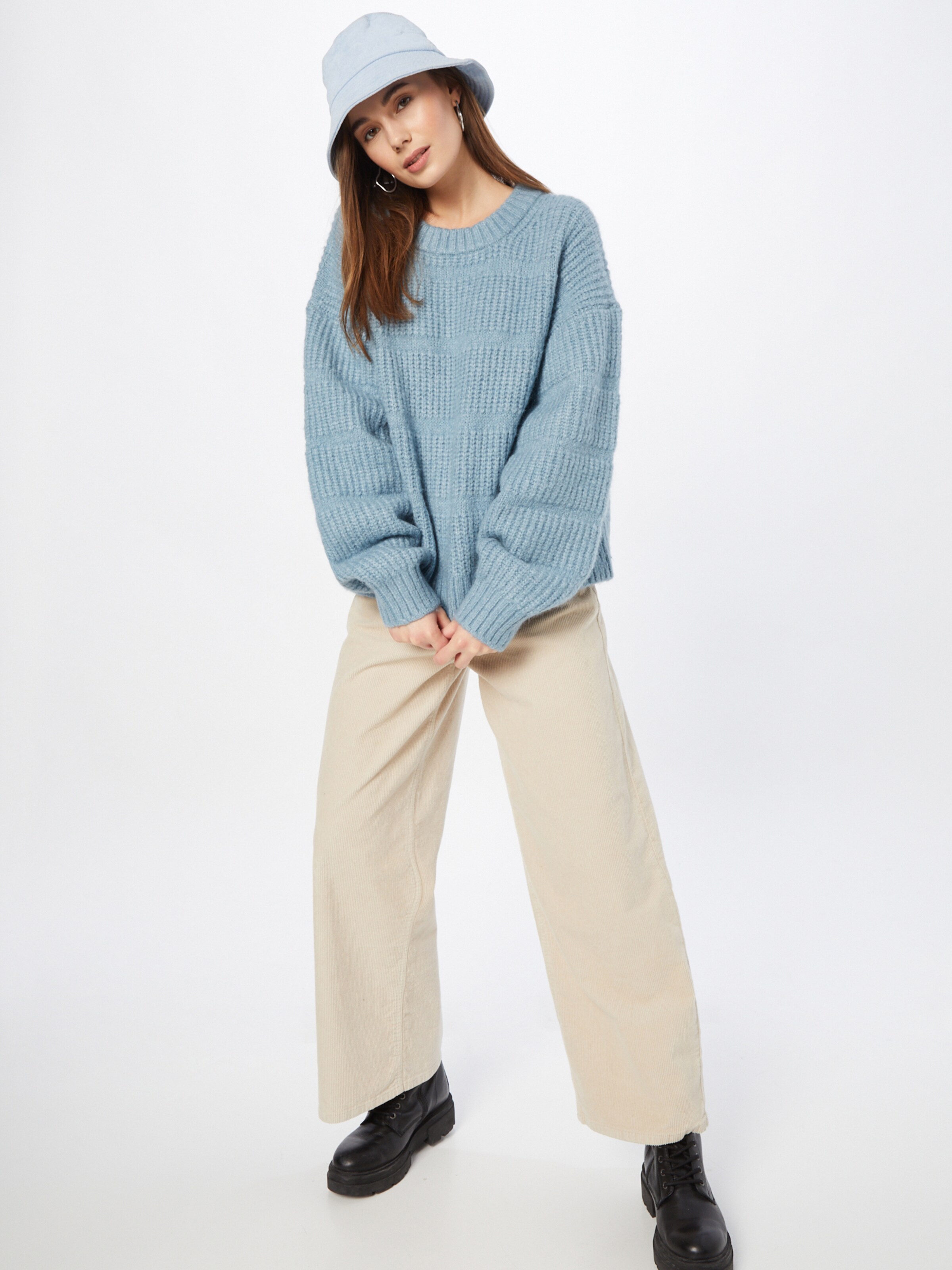 Frauen Pullover & Strick WEEKDAY Pullover 'Last Sweater' in Rauchblau - QK15861 Frauen Pullover & Strick WEEKDAY Pullover 'Last Sweater' in Rauchblau - QK15861