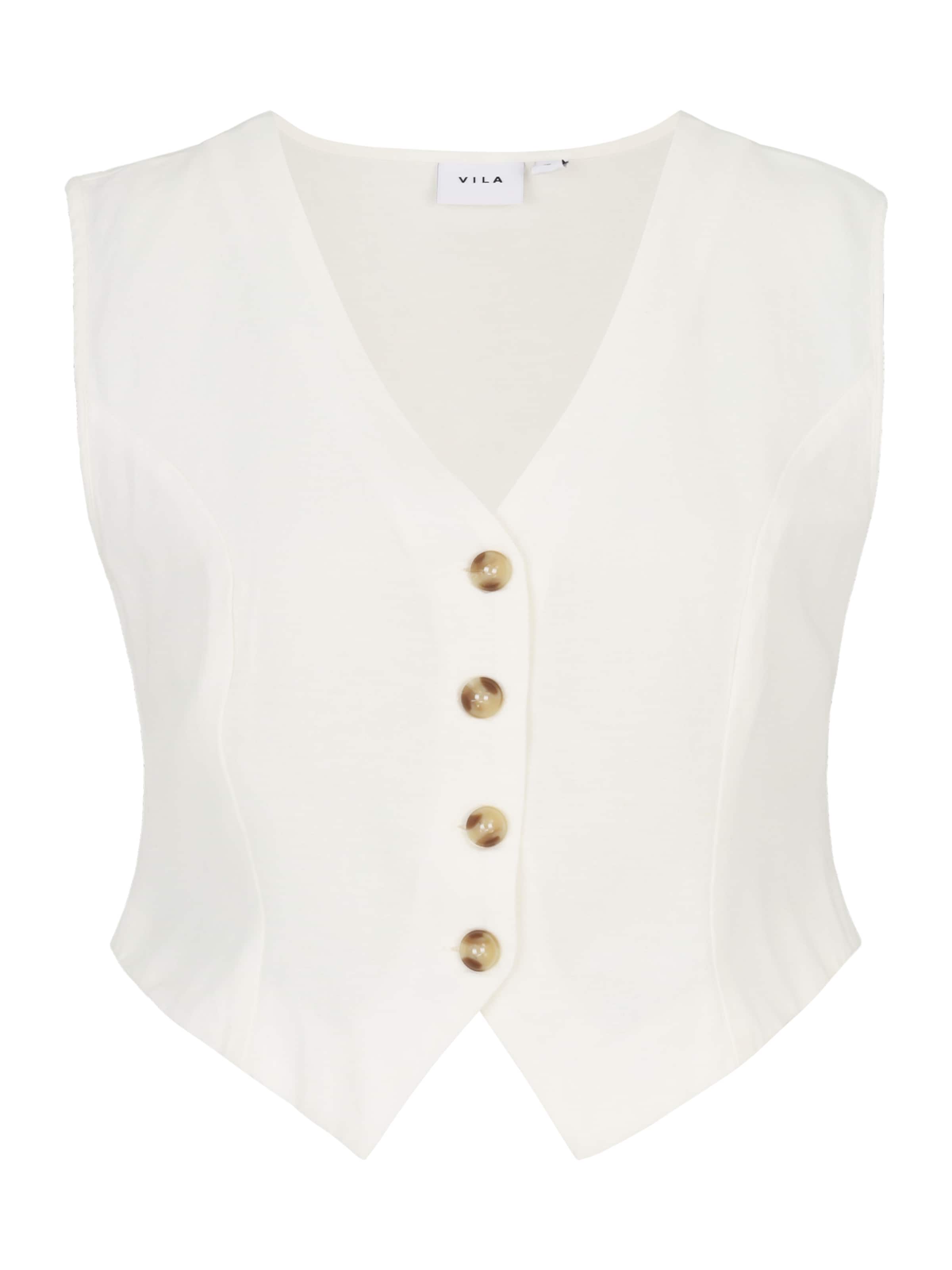 Vila Petite Suit Vest 'VIPUPPY' in White: front