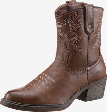 MUSTANG Ankle Boots in Brown: front