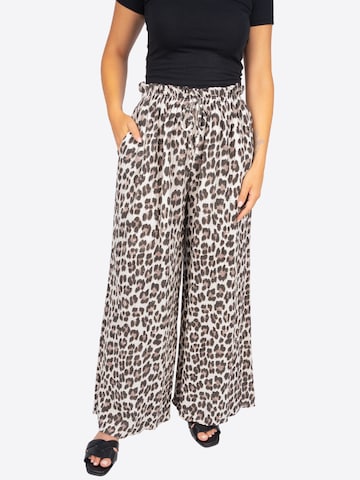 Wide Leg Pantalon 'Dani' Seasons of April en blanc : devant
