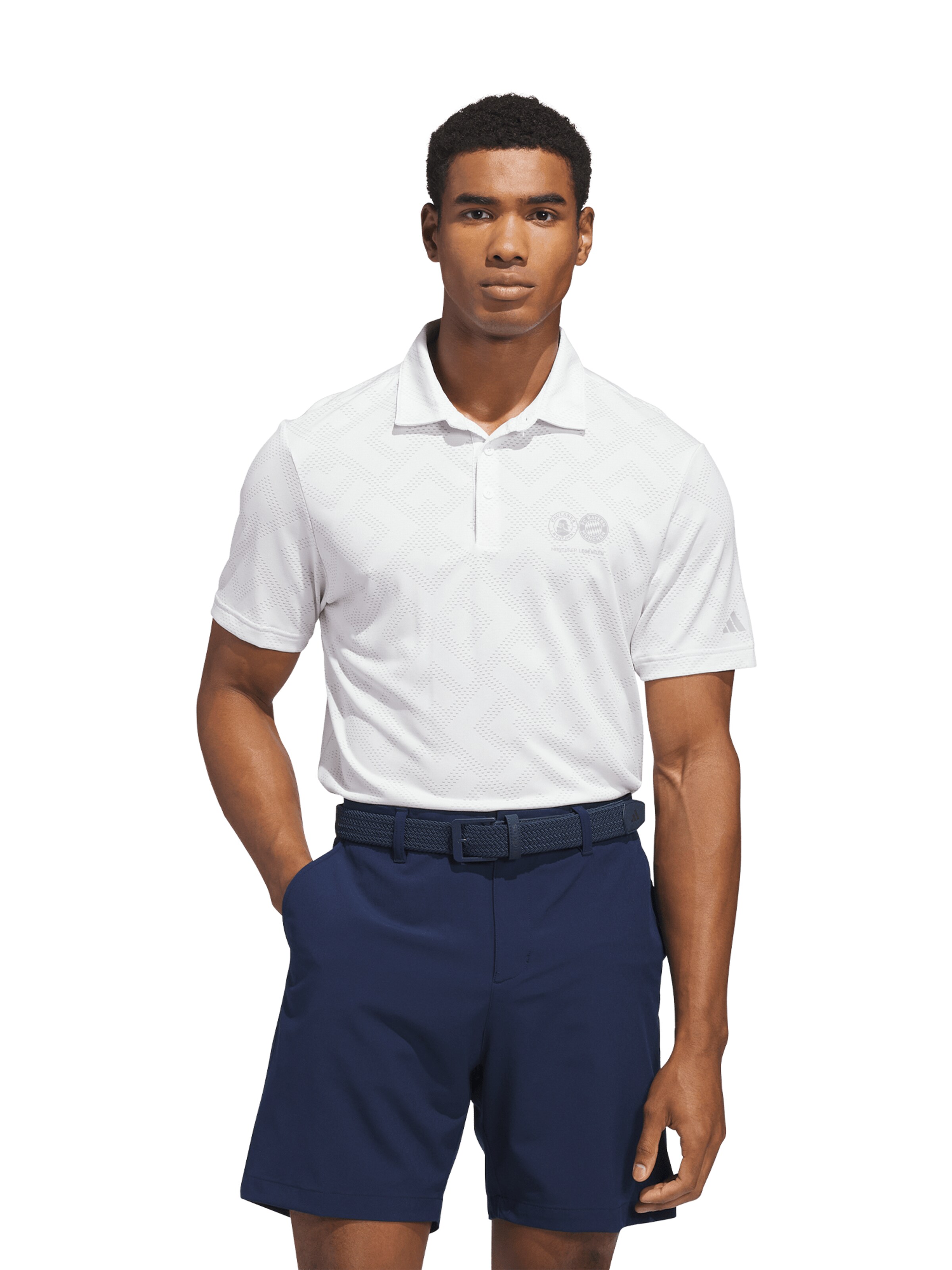 ADIDAS GOLF Poloshirt in Weiß: Vorderseite