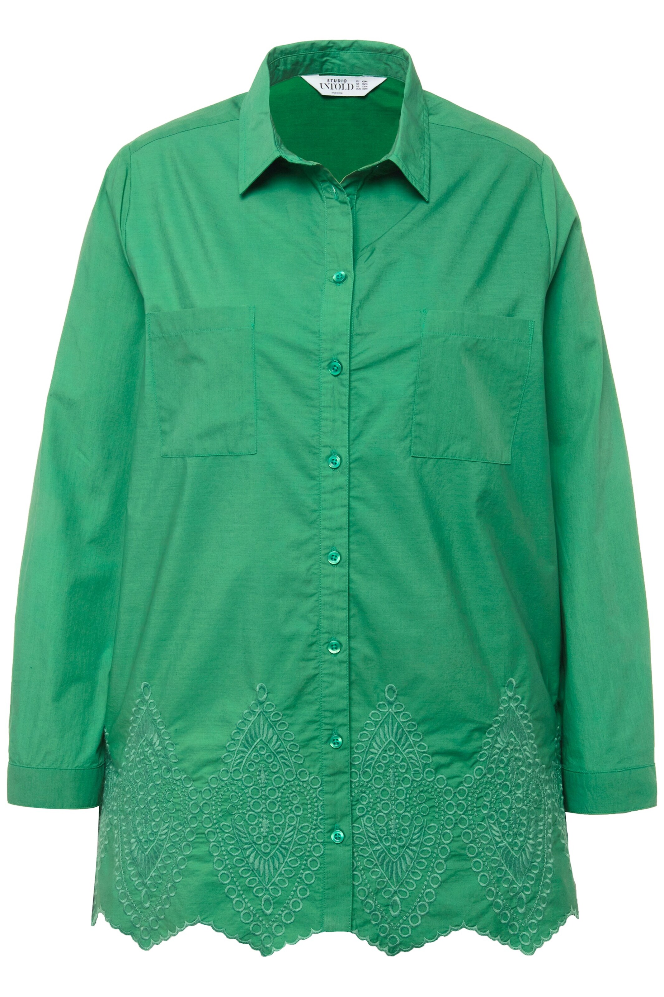 Studio Untold Blouse in Green: front