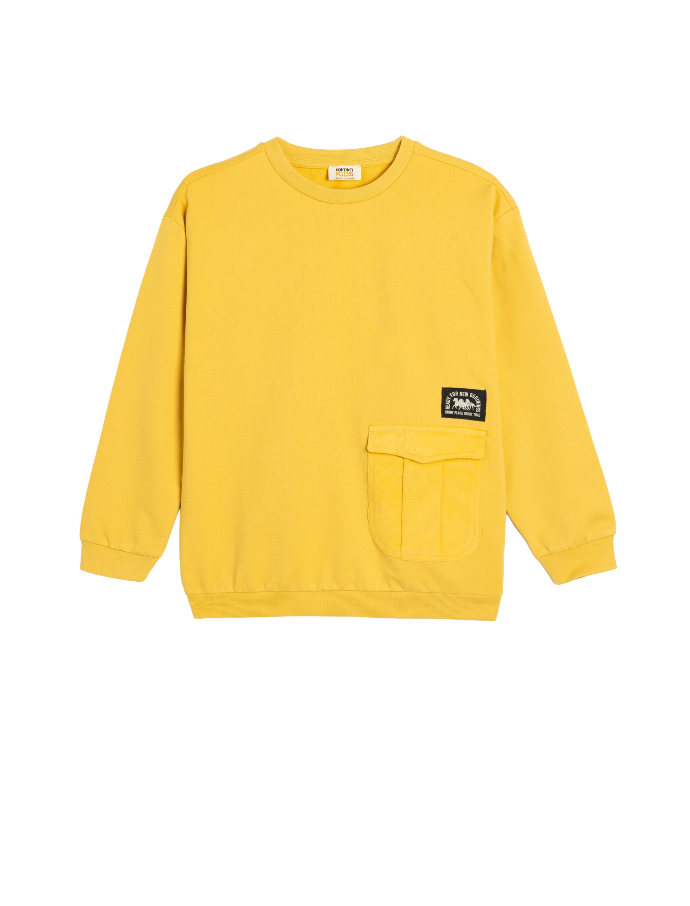 Koton Sweatshirt in Yellow: front