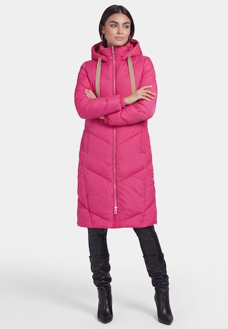 Manteau mi-saison faina en rose