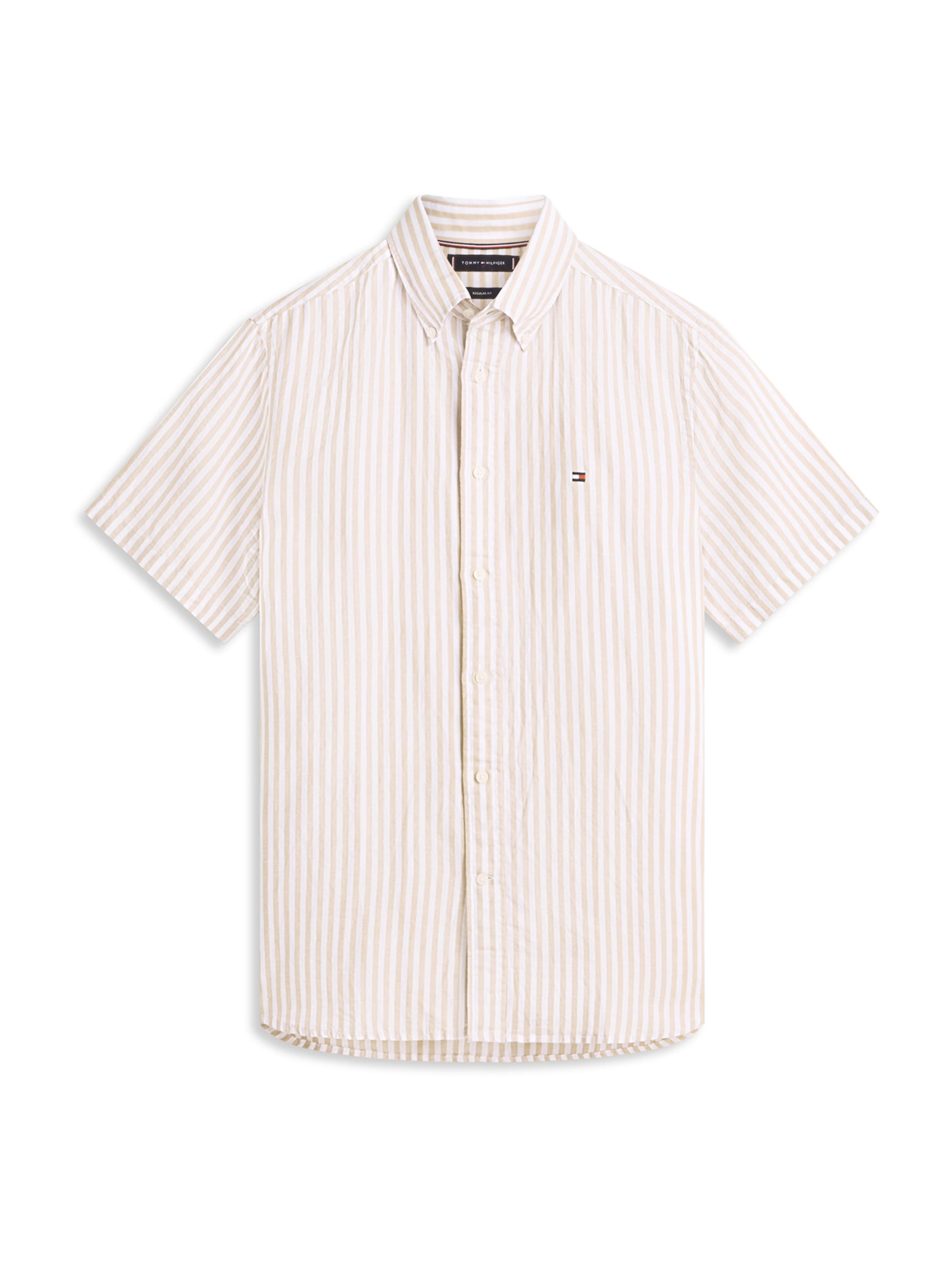 TOMMY HILFIGER Skjorte i sand / hvid, Produktvisning