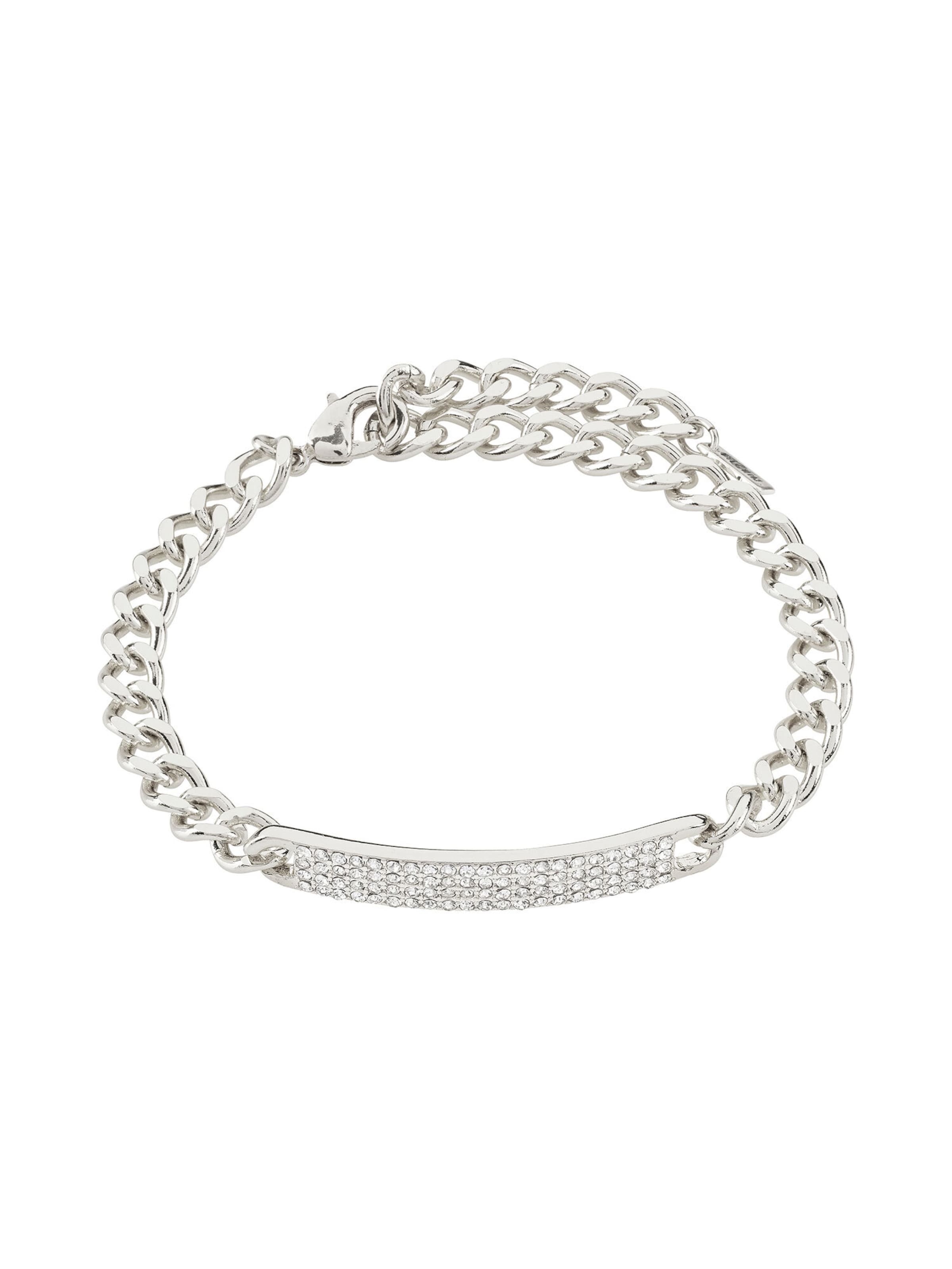 Pilgrim - Pulsera 'Heat' en plata: frente