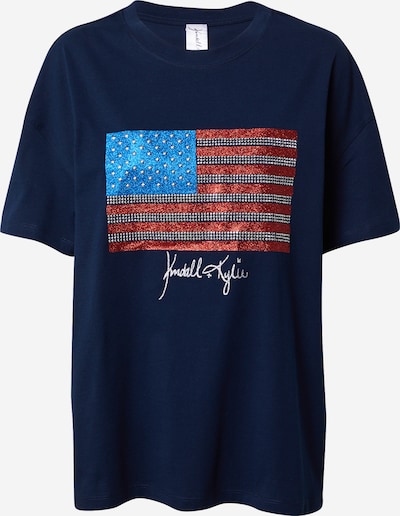 KENDALL + KYLIE Skjorte 'Flag' i navy / blandingsfarvet, Produktvisning