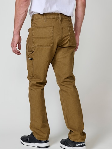 Regular Pantalon cargo KOROSHI en marron