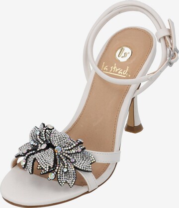 LA STRADA Strap Sandals in White: front