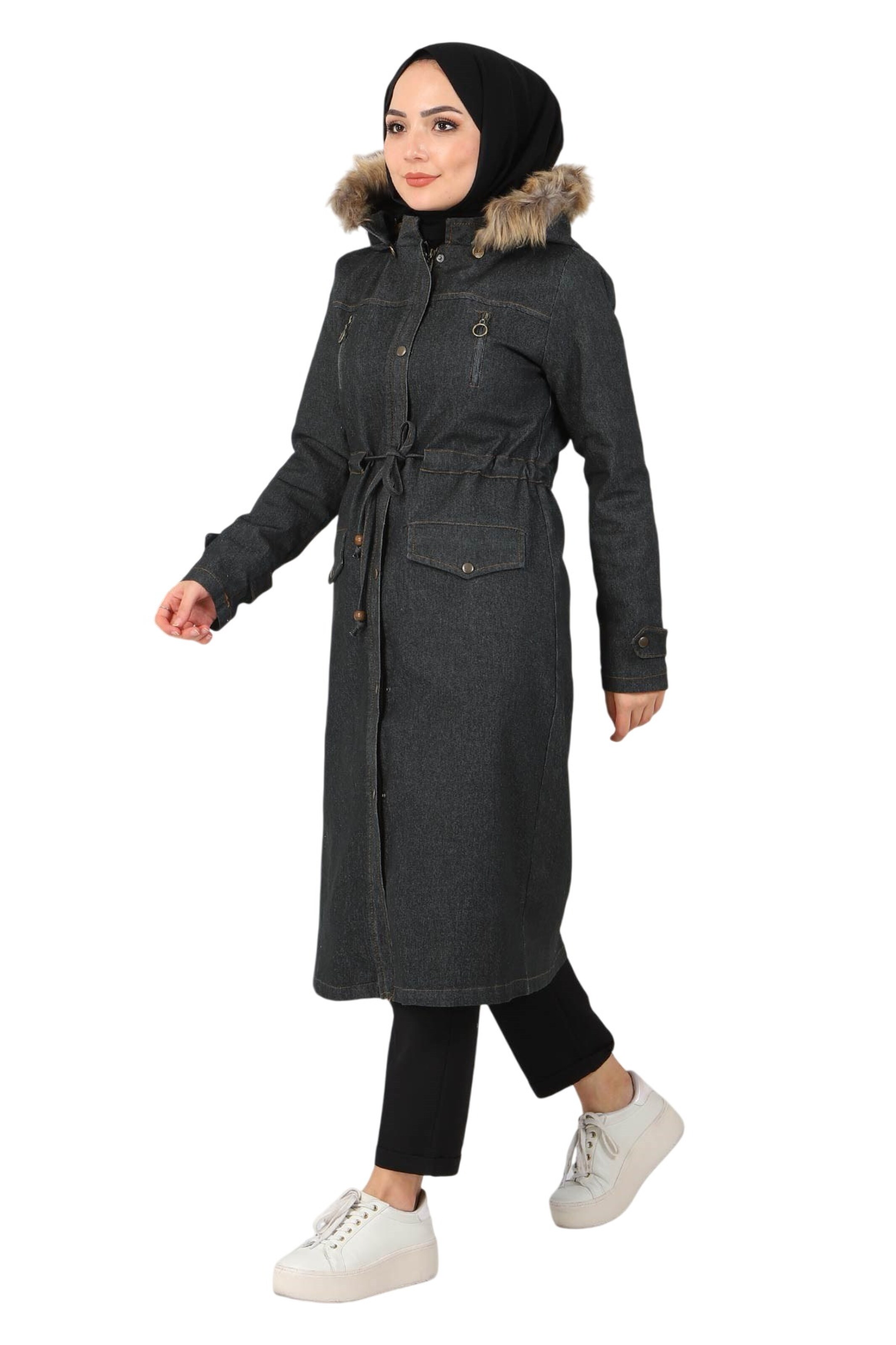 MODAMIHRAM Mantel in Grau