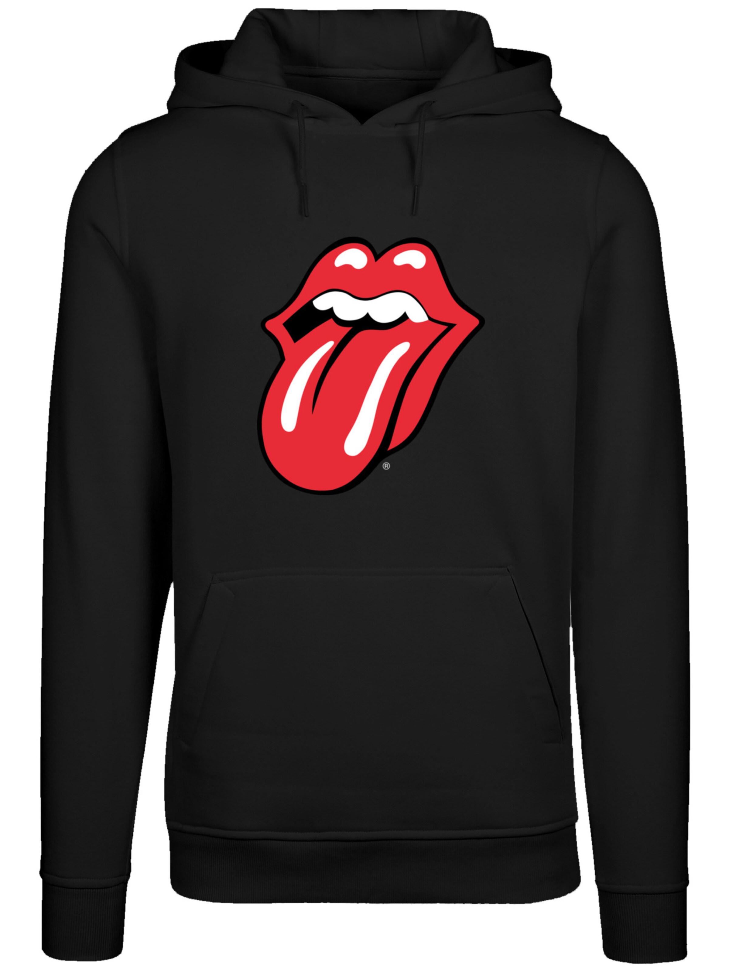 Sweat-shirt 'The Rolling Stones Classic Zunge Rock Musik Band' F4NT4STIC en noir : devant