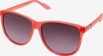 Lunettes de soleil Urban Classics en rouge : devant